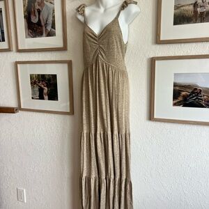 Free People Beach Tan Maxi Dress